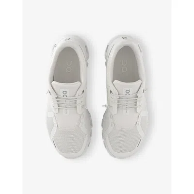 On Cloud 6 Panelled Mesh Sneakers In White
