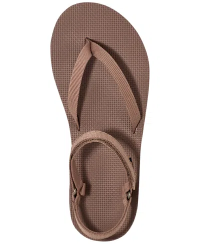 Teva Flatform Slim Sandals In Brown