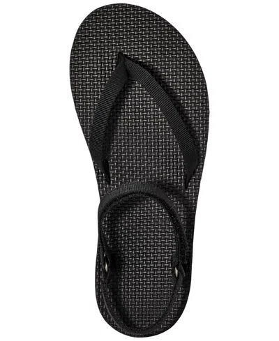 Teva Flatform Slim Sandals In Black