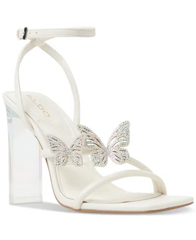 Aldo Women's Laylia Butterfly Strappy Dress Sandals In White