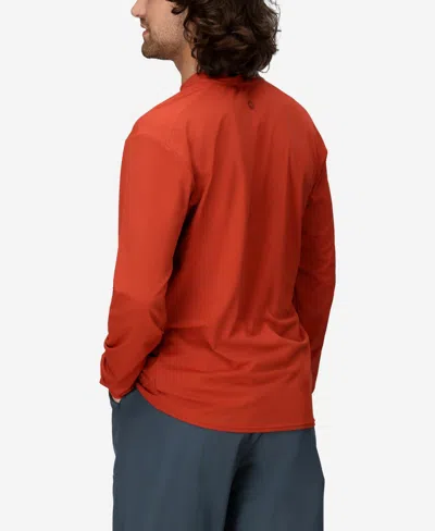 Marmot Men's Airexchange Ultraviolet Protection Factor 50 Crew Long Sleeve T-shirt In Orange