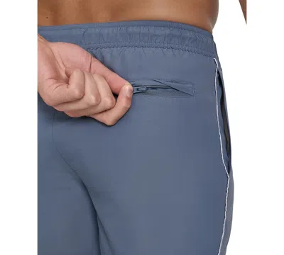 Calvin Klein Men's Floral Swimsuit In Dusty Blue