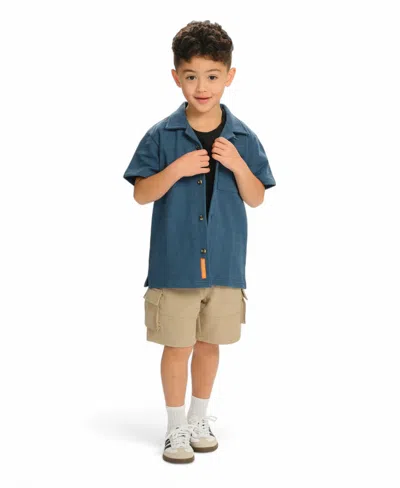 Sovereign Code Kids' Command Cargo Shorts In Stone