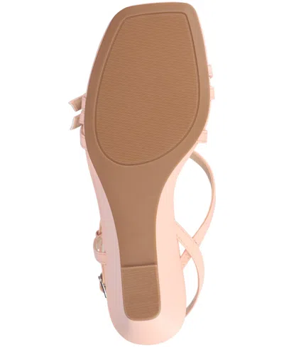 Journee Collection Journee Women's Clinne Wedge Sandals In Pink