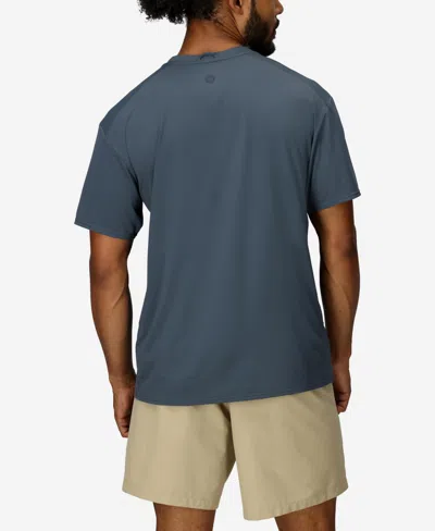 Marmot Men's Airexchange Ultraviolet Protection Factor 50 Short Sleeve Crew Shirt In Blue