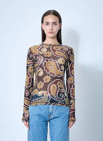 Jw Anderson J. W.anderson Long Sleeve Underpinning By J. W.anderson In Brown
