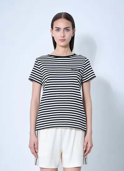 Moncler Cotton Crew-neck T-shirt In Black