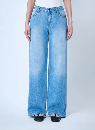 The Row Riaco Mid-rise Slim-leg Jeans In Blue
