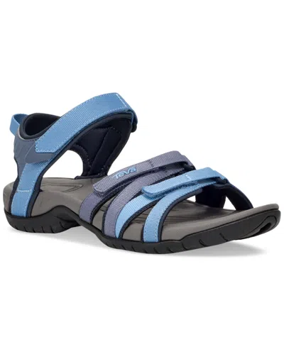 Teva Tirra Sandals Women's Blue Adjustable Strap Open Toe Hiking Zogg1141 In Blue Multi