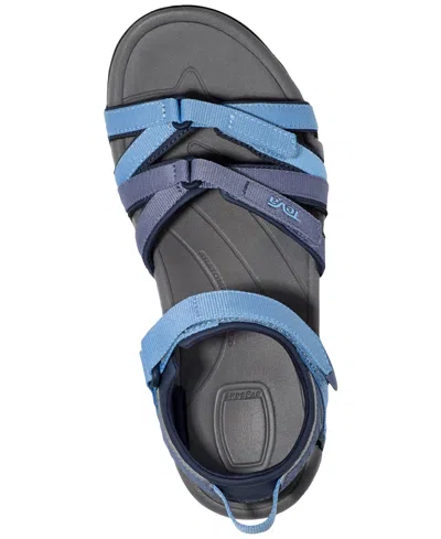 Teva Tirra Sandals Women's Blue Adjustable Strap Open Toe Hiking Zogg1141 In Blue Multi