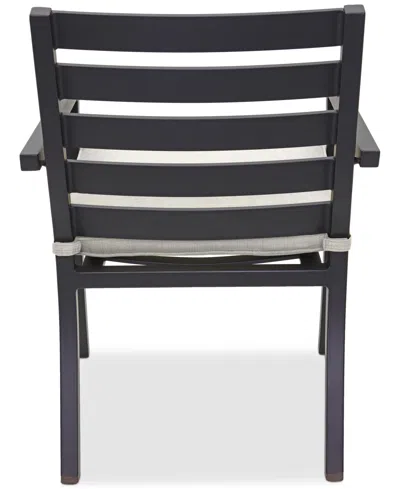 Agio Astaire Outdoor 9-pc Dining Set (64" Square Table + 8 Dining Chairs), Created For Macy's In Pearl White