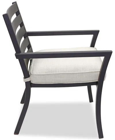 Agio Astaire Outdoor 9-pc Dining Set (64" Square Table + 8 Dining Chairs), Created For Macy's In Pearl White