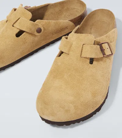 BOSTON绒面革木底鞋