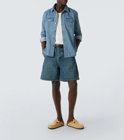 BOSTON绒面革木底鞋