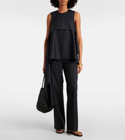 Amanu Kibera Embellished Leather Sandals In Black