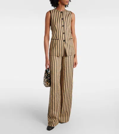 Max Mara Women's Rodeo Sleeveless Blazer Arena | Size 46 | 2511281012600004 In Brown