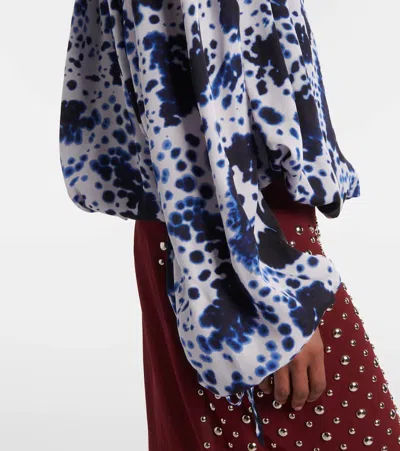 Dries Van Noten Printed Blouse In White