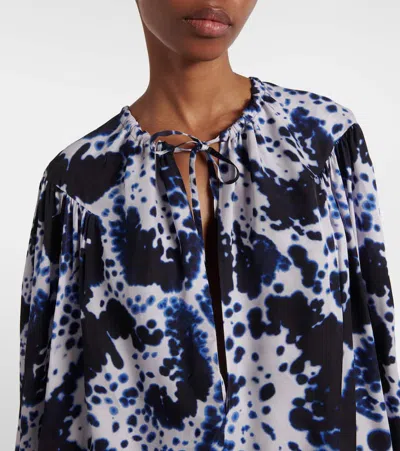 Dries Van Noten Printed Blouse In White