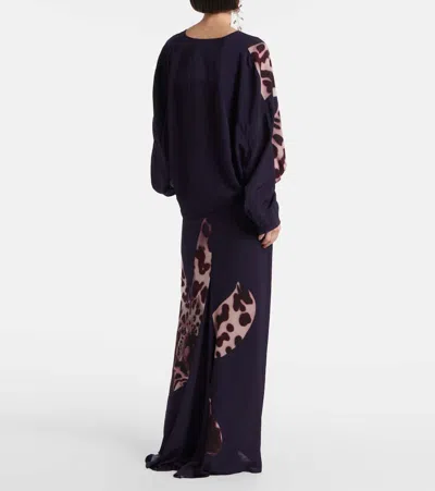 Dries Van Noten Women 01690-camiel 1015 W.w.shirt In Blue