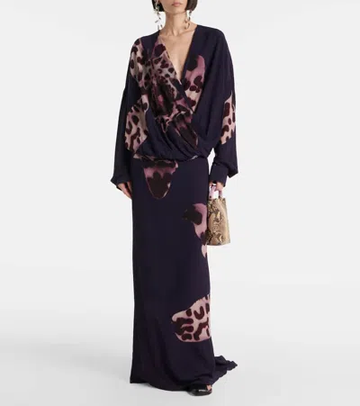 Dries Van Noten Women 01690-camiel 1015 W.w.shirt In Blue