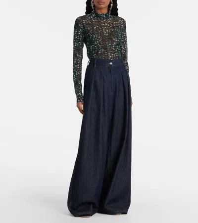 Dries Van Noten Pamplona Denim Jeans In Blue