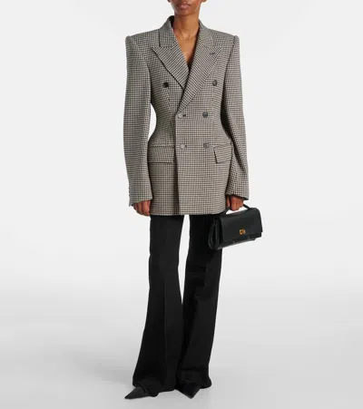 Balenciaga Women Flared Trousers In Black Flowing Viscose