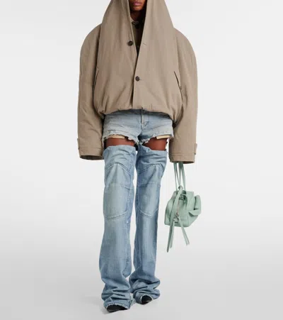 Balenciaga Raincoats With Belted Waist And Detachable Strap In Beige