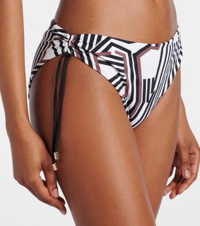 Max Mara Sibilla Printed Bikini Bottoms In Multicoloured