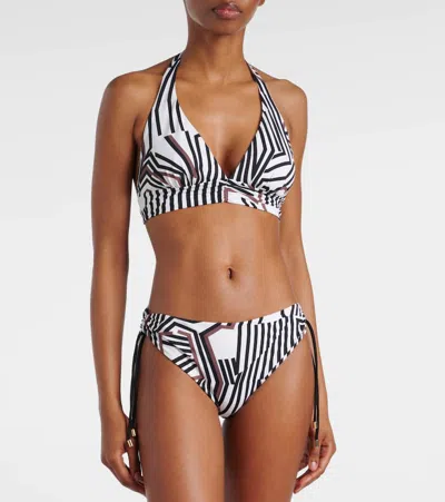 Max Mara Sibilla Printed Bikini Bottoms In Multicoloured