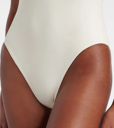 Eres Deep-v Glamorous Swimsuit In White