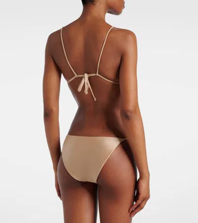 Jade Swim Bare Minimum Bikini Bottom In Beige
