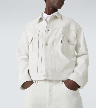 Junya Watanabe X Levi's Oversized Denim Jacket In White