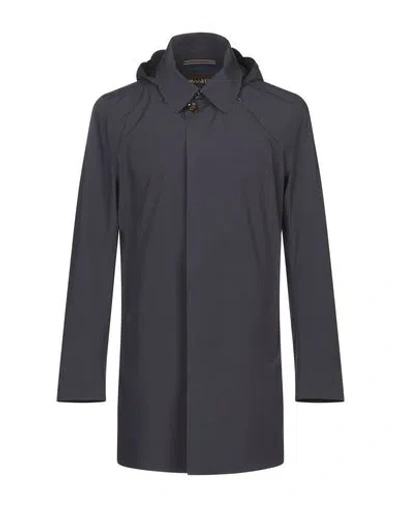 Moorer Man Overcoat & Trench Coat Midnight Blue Size 38 Polyamide, Elastane In Blue