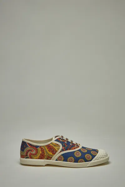 Valentino Sneaker Bay By Bay Denim Print In Mixed