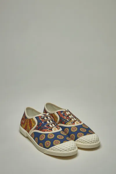 Valentino Sneaker Bay By Bay Denim Print In Mixed