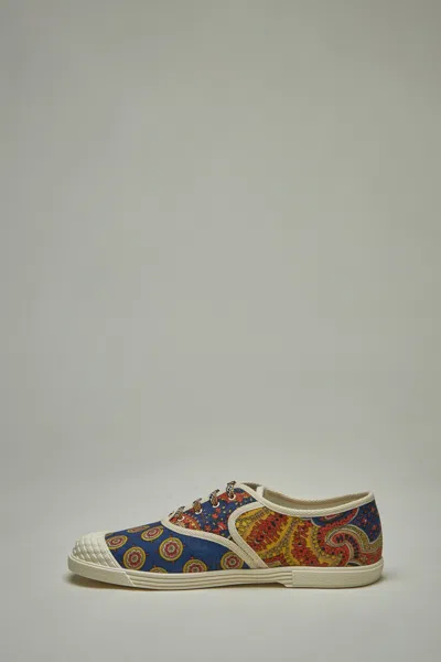 Valentino Sneaker Bay By Bay Denim Print In Mixed