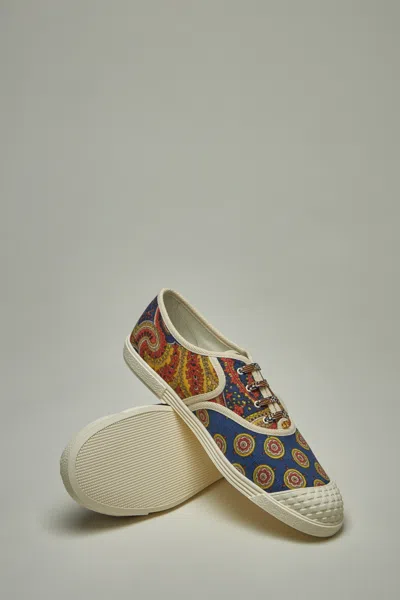Valentino Sneaker Bay By Bay Denim Print In Mixed