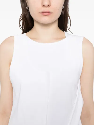 Moohong Drapiertes Cutting Top In Weiss