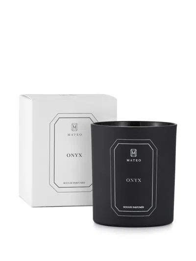 Mateo Onyx Scented Candle In Schwarz