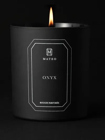 Mateo Onyx Scented Candle In Schwarz