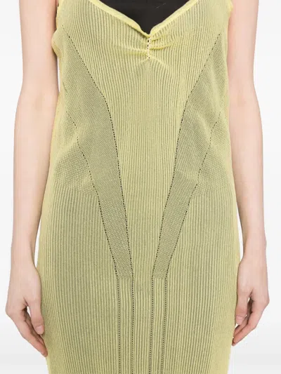 Alainpaul Gestricktes Justaucorps Kleid In Gelb