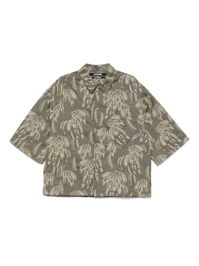 Jacquemus Aloe Shirt Print 3/4 Sleeves In Multicolour