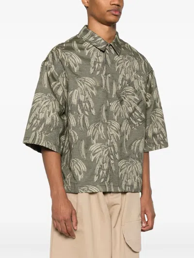 Jacquemus Aloe Shirt Print 3/4 Sleeves In Multicolour