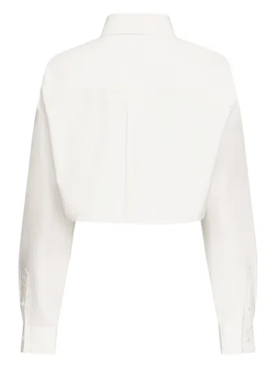 晶饰缀饰短款衬衫