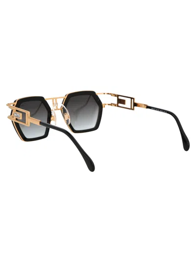 Cazal Rectangular Sunglasses In Black
