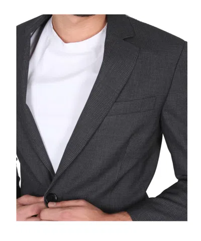 Aspesi Wool Jacket With Flap Pockets And Lapel In Black