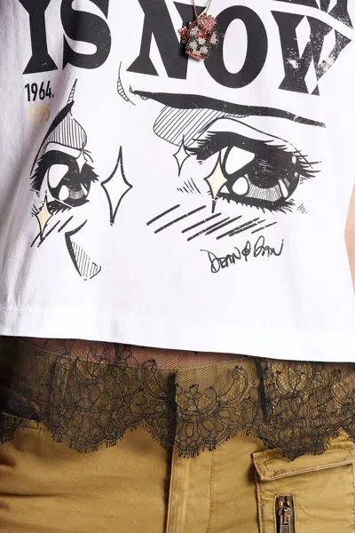 Dsquared2 Dsquared Women T-shirt With Logo In White