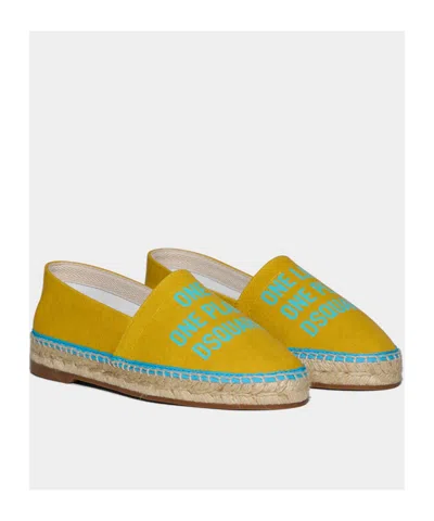 Dsquared2 Dsquared Women Organic Canvas Espadrille In Yellow
