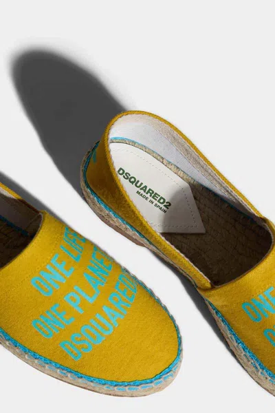 Dsquared2 Dsquared Women Organic Canvas Espadrille In Yellow
