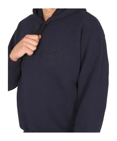 Aspesi Sweatshirt With Logo And Hood In Black